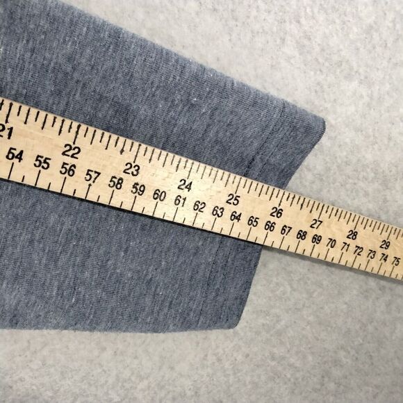 Eddie Bauer Mens Size XL Mixed Media Pullover Sweatshirt Blue Gray 1/4 Zip - Picture 5 of 11